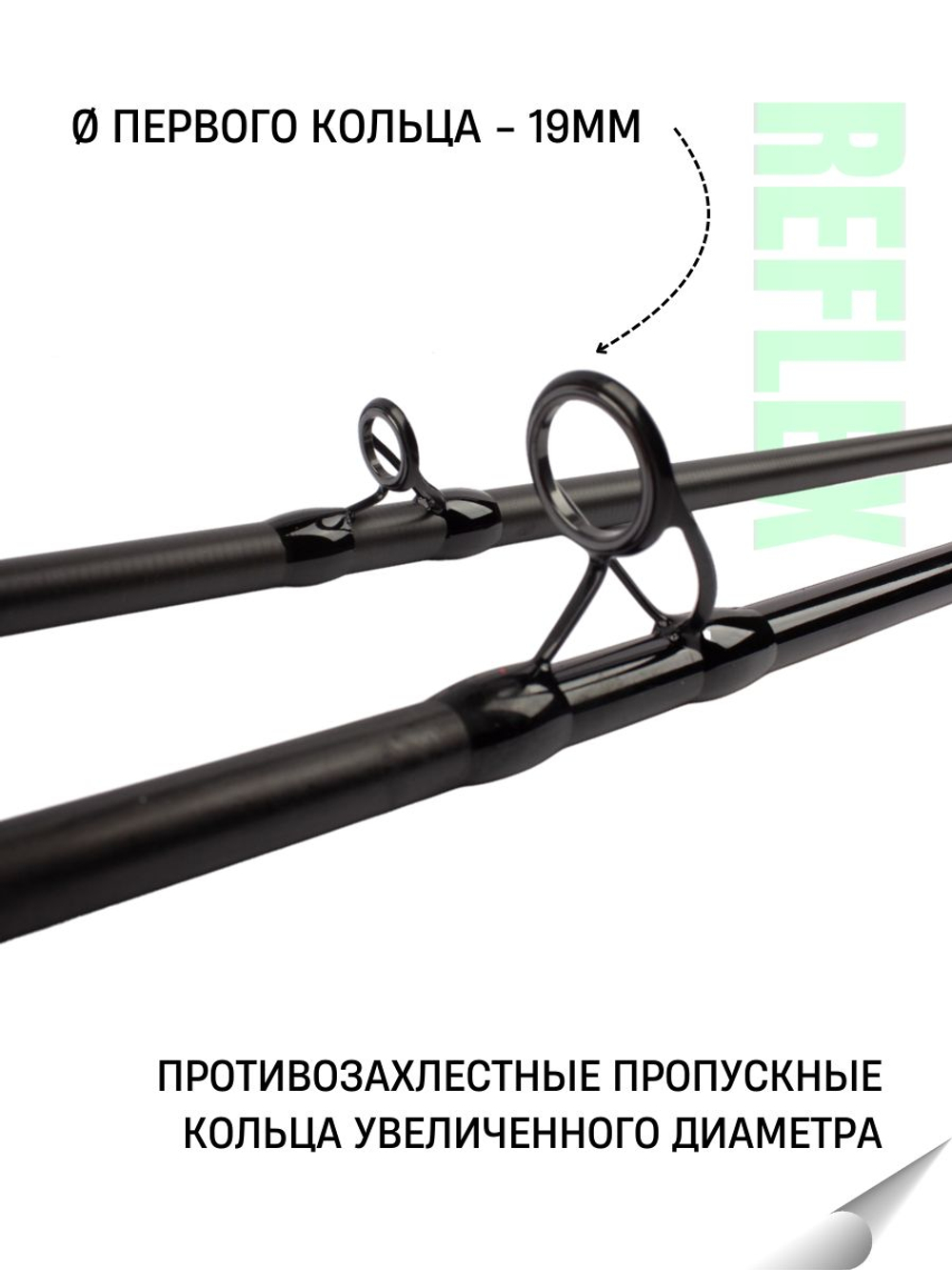 Удилище фидерное "REFLEX METHOD FEEDER" FISH CRYSTAL, тест до 90 г, 3,90 м, 3+3