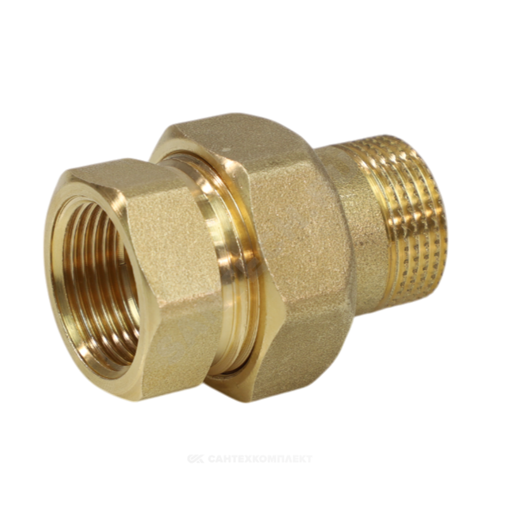 Соединитель латунь американка Ду 32 (1 1/4") прямой ВР/НР R18 Giacomini R18Y006