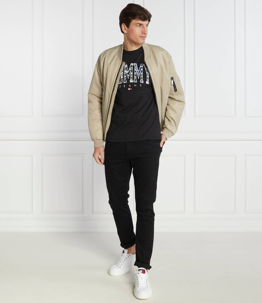 Футболка CAMO COLLEGE Tommy Jeans - черный(DM0DM17726)