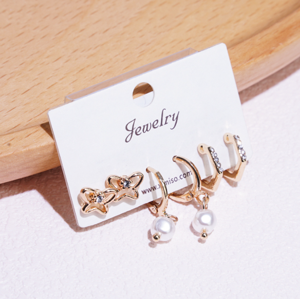 Набор сережек "Butterfly Pearl"