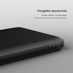 Усиленный противоударный чехол черного цвета от Nillkin для Huawei P70 Pro (Pura 70 Pro, Pura 70 Pro+), серия Super Frosted Shield Pro