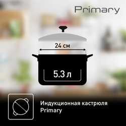 Кастрюля с крышкой Tefal Primary 24 см 5,2 л E3084674
