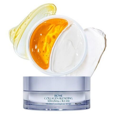 Увлажняющие крем и сыворотка для лица Prreti Biome Collagen Blending Serum&Cream, 90г