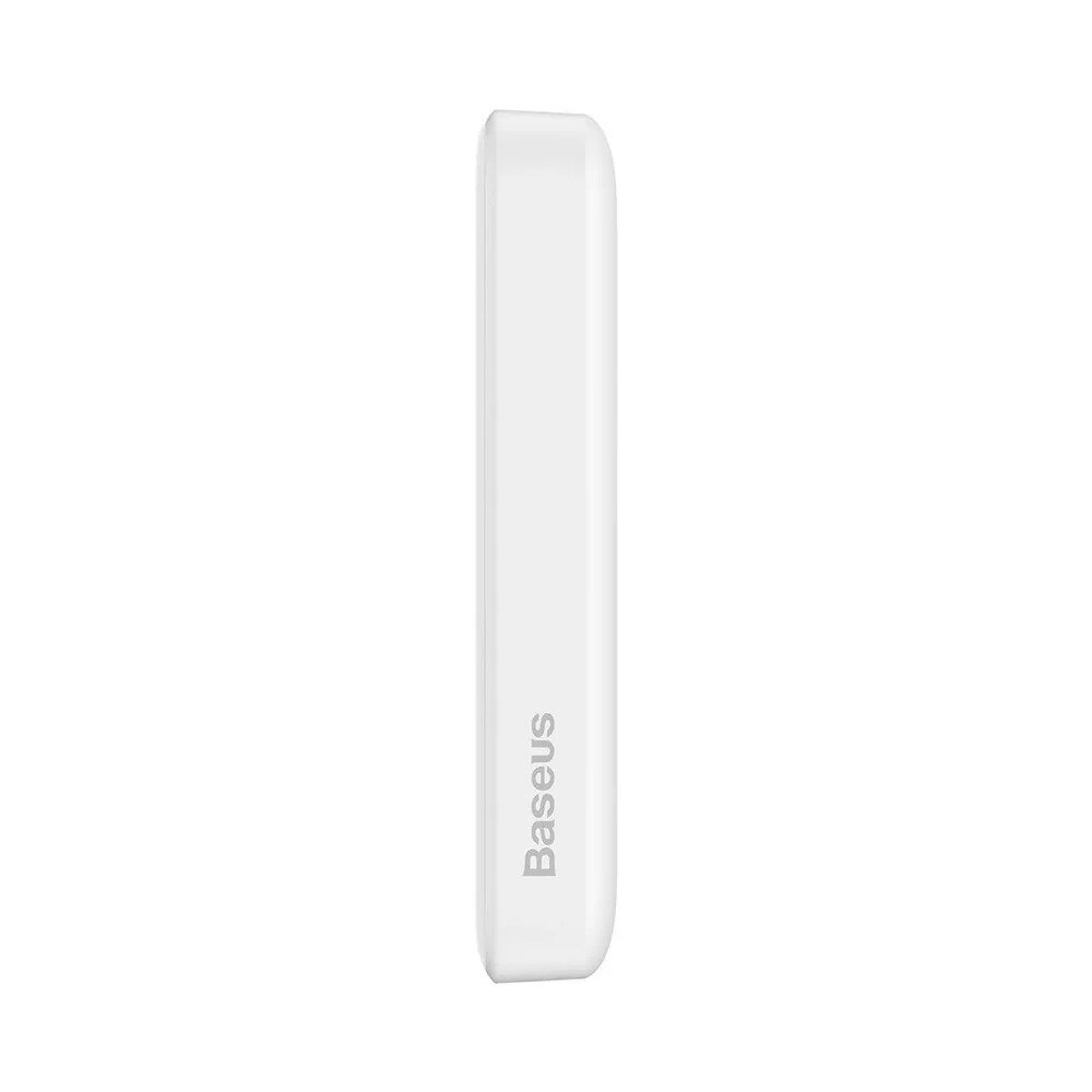 Внешний аккумулятор с магнитом повербанк Power Bank 10000mAh 20W белый Magnetik Mini Wireless BASEUS