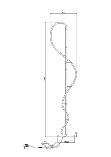 Торшер Arte Lamp KLIMT A2850PN-35BK, 1хLED