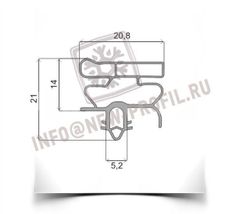 Уплотнитель для холодильника Electrolux ERB4041 м.к 680*570 мм (010)