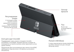 Игровая консоль Nintendo Switch (OLED-модель, цвет неоновый красный / синий)
