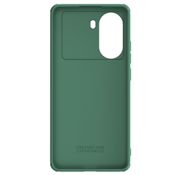 Чехол зеленого цвета (Dark Green) с защитной шторкой для камеры от Nillkin на Xiaomi Redmi Turbo 4, серия CamShield Pro Case