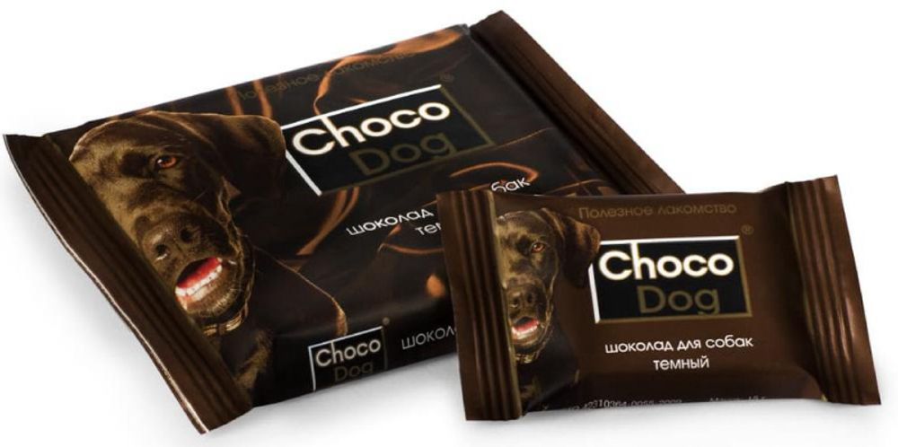 Шоколад VEDA Choco Dog для собак, черный, 15 гр