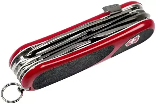 Нож Victorinox Мод. EvoGrip S17 Красно-черно (85 мм) - 15 функций