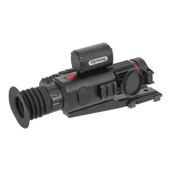 Прицел Sytong HT-70LRF 5-20 день/ночь, 940нм, дальномер - вид сбоку с креплением