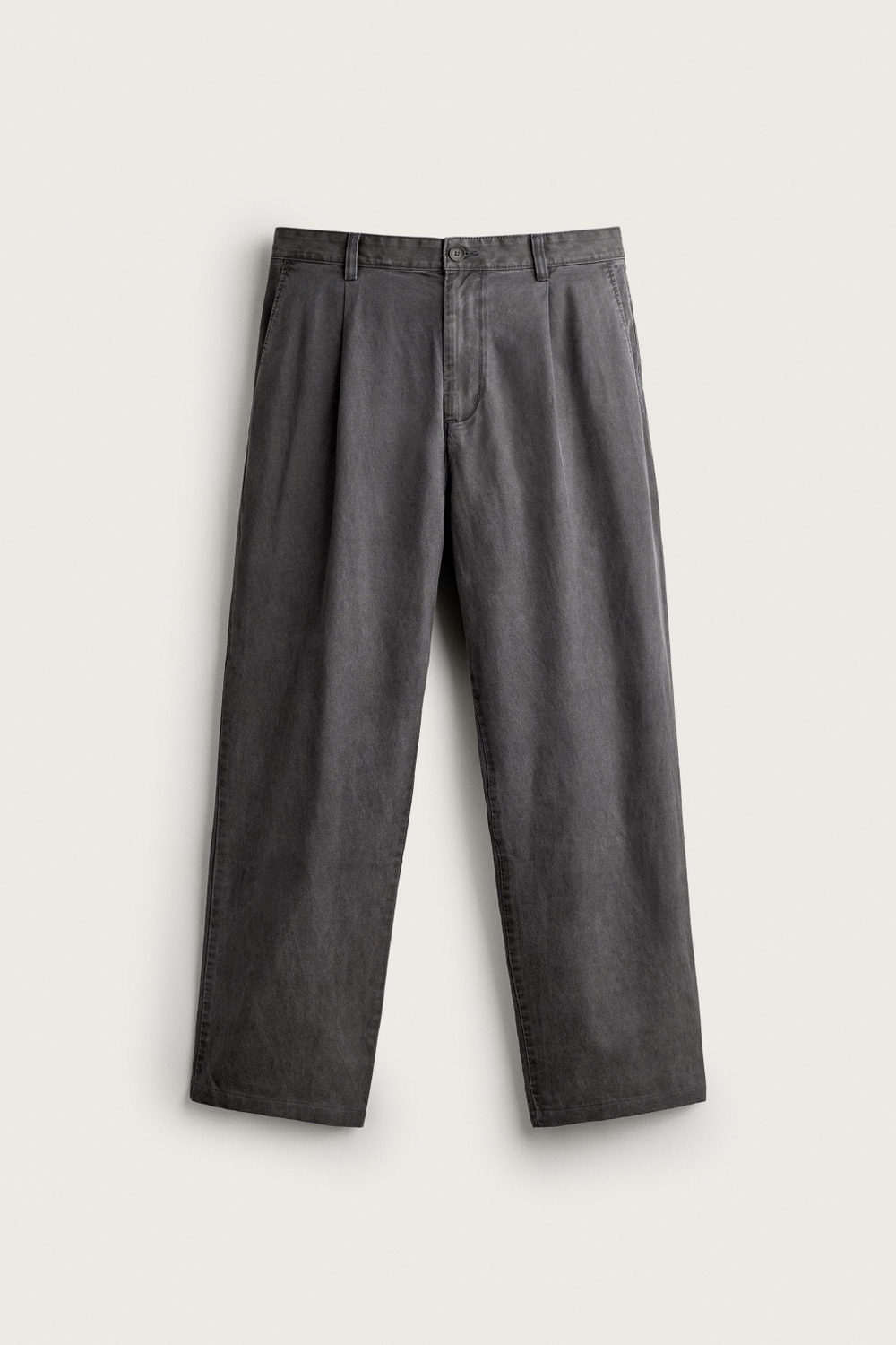 БРЮКИ ЧИНОС RELAXED FIT СО СКЛАДКАМИ — ZARA · 6887/452