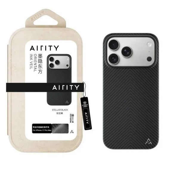 AIRITY Oriental Ink Veil case For IPhone 17 Air Stellar Black