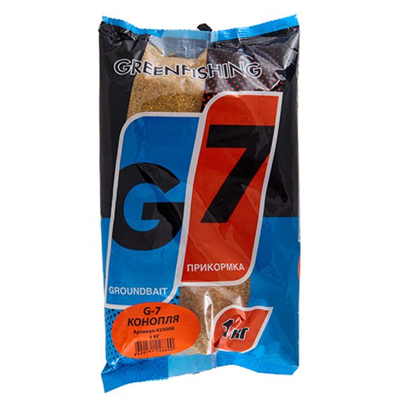 Прикормка GF G-7 1кг КОНОПЛЯ
