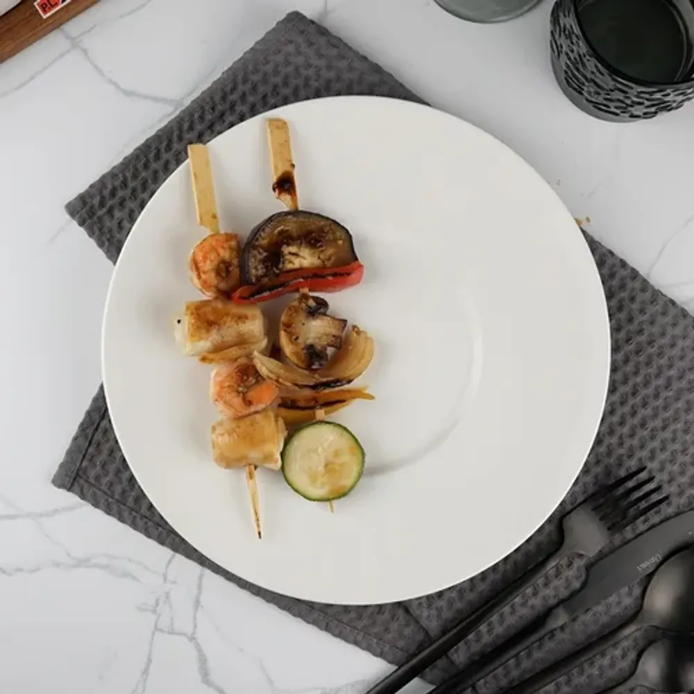 Тарелка d 25,5 см h3 см с широкими полями белая фарфор P.L. Proff Cuisine [6]