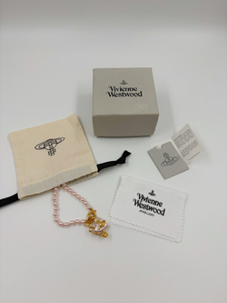 Колье Vivienne Westwood бледно-розовое