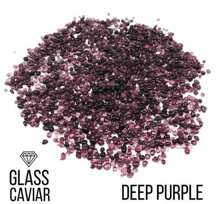 Стеклянная крошка Glass Caviar, Deep Purple, 250гр