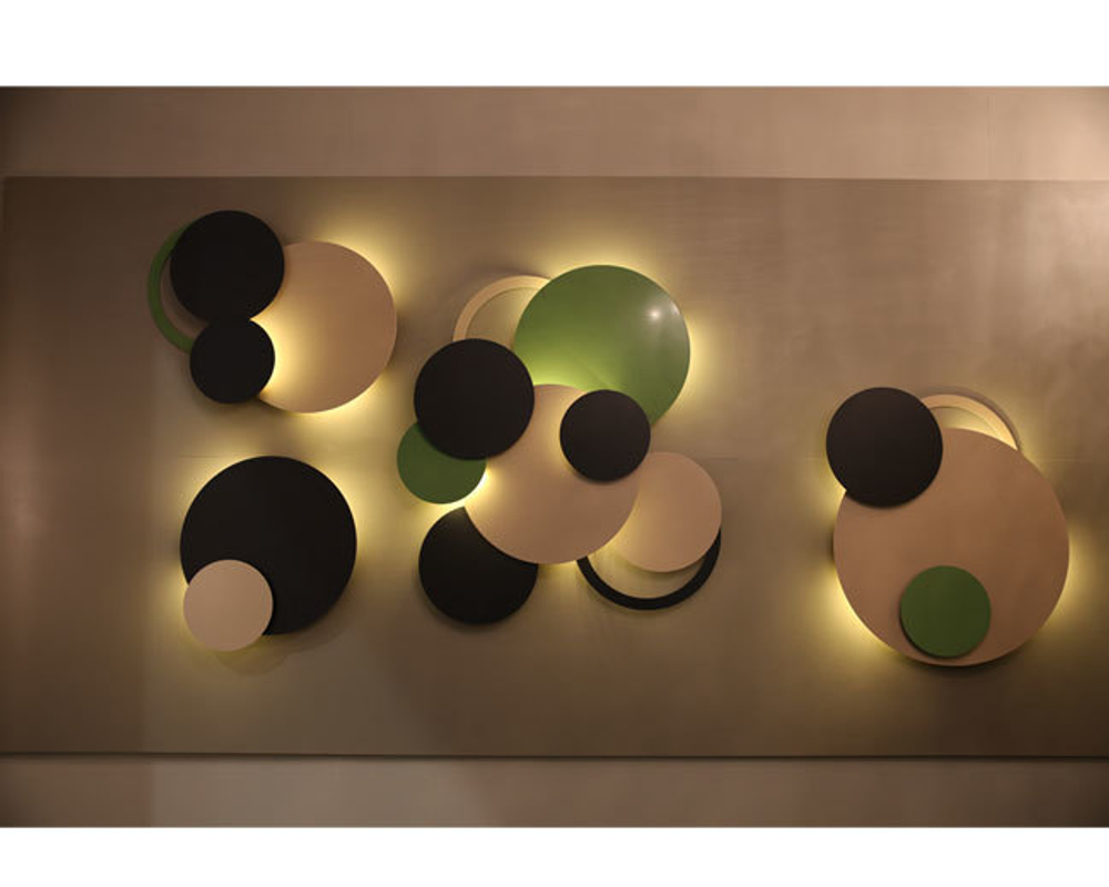 Wall lamp pandore round disk