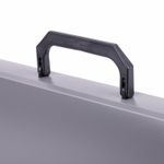 Папка-портфель пластиковая BRAUBERG "ПРОЕКТ", А4 (330х240х35 мм), 13 отделений, серый, РОССИЯ, 226027