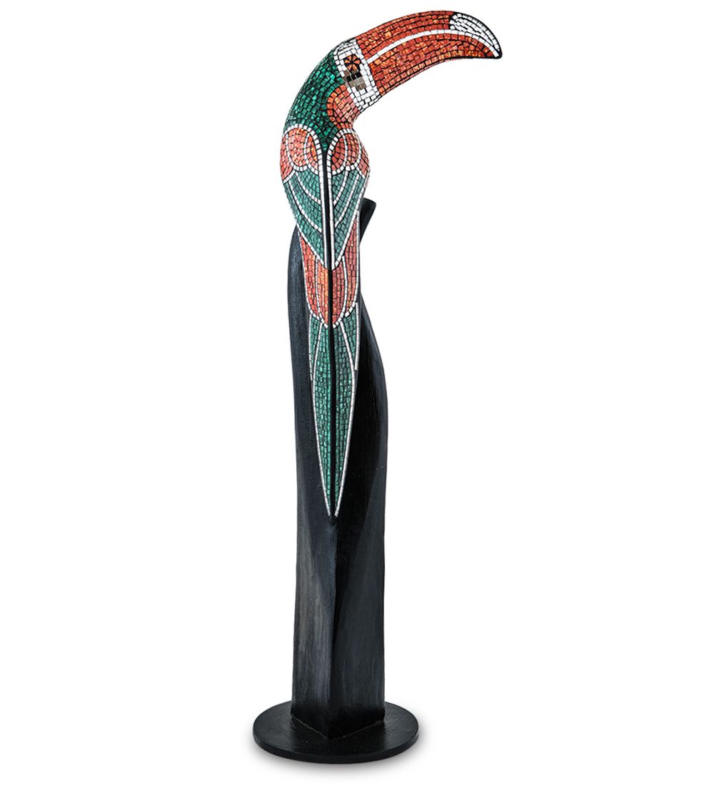 Decor and Gift 23-004-02 Статуэтка «Тукан» дерево+стекл.мозаика 100 см