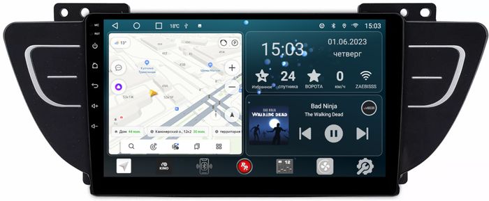 Магнитола для Geely Atlas 2018-2021 - Redpower 149 Android 10, Быстрая, CarPlay, SIM-слот