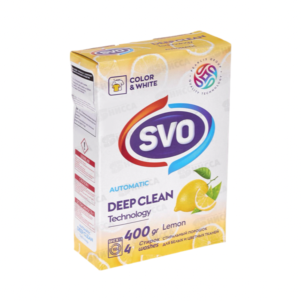 Порошок Svo Авт для белых и Цветных Тканей Лимон 400Гр.