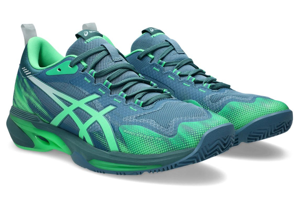 Мужские ботинки для падела Asics Sonicsmash FF - saba blue/vital green
