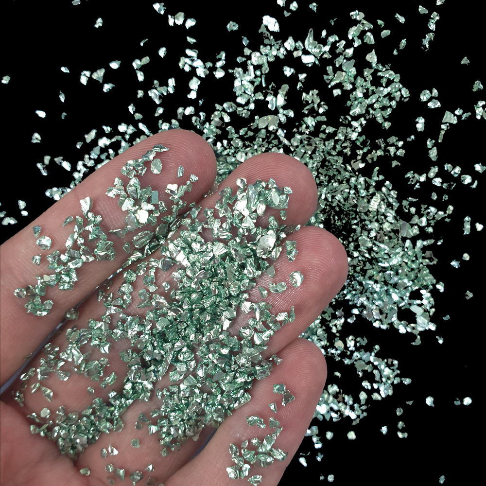 Стеклянная крошка Chromic Glass, Light Malachite, 100гр