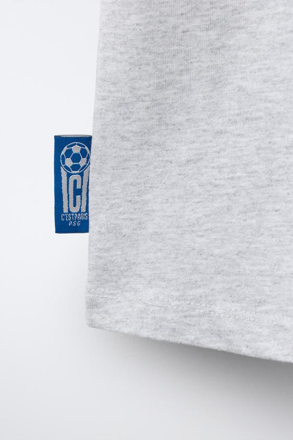 ZARA ФУТБОЛКА PSG ® T-SHIRT, СЕРЫЙ МЕЛАНЖ