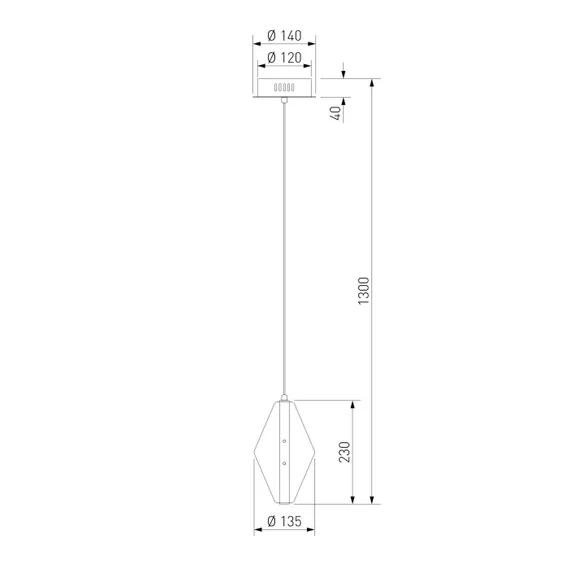 Подвесной светильник Glare 304054 LED латунь Eurosvet