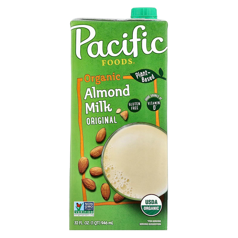 Pacific Foods, органическое миндальное молоко, 946 мл (32 жидк. унции)