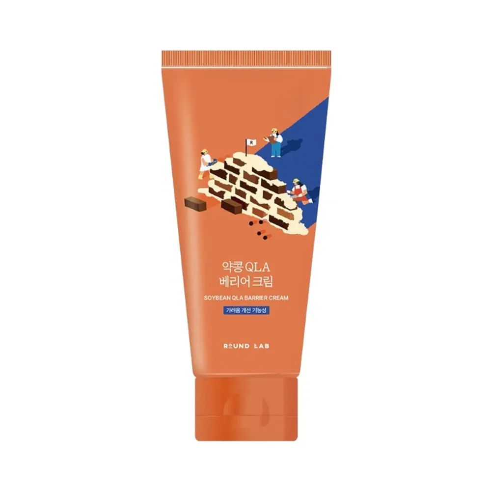 Усиленный барьерный крем с чёрной соей и пантенолом Round Lab Soybean QLA Barrier Cream 80 мл