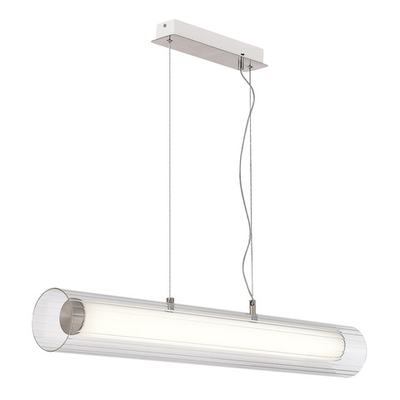 SL2010.103.01 Светильник подвесной ST-Luce Никель/Белый, Прозрачный LED 1*33W 3000K/4000K