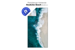 Полотенце пляжное RoadLike Ocean 80*160 см голубой