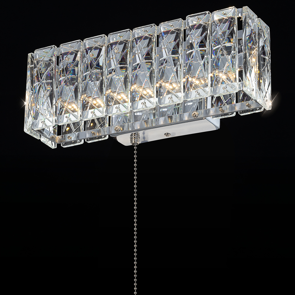 Citilux PALANT CL325312 LED Бра хрустальное с выключателем Хром