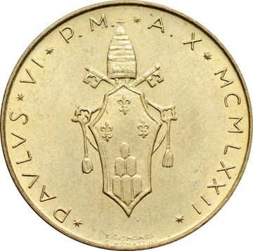20 лир 1972 Ватикан, Благородный олень