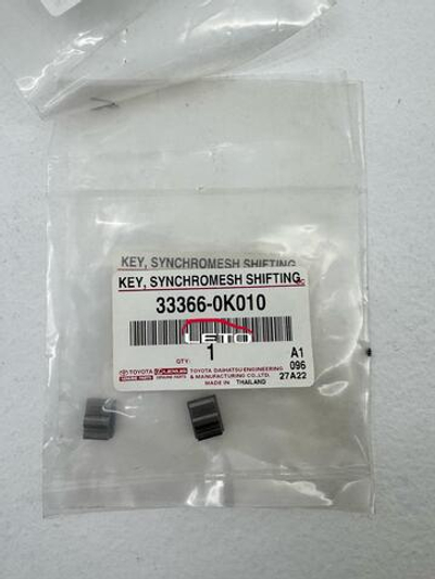 KEY, SYNCHROMESH SHI33366-0K010 333660K010