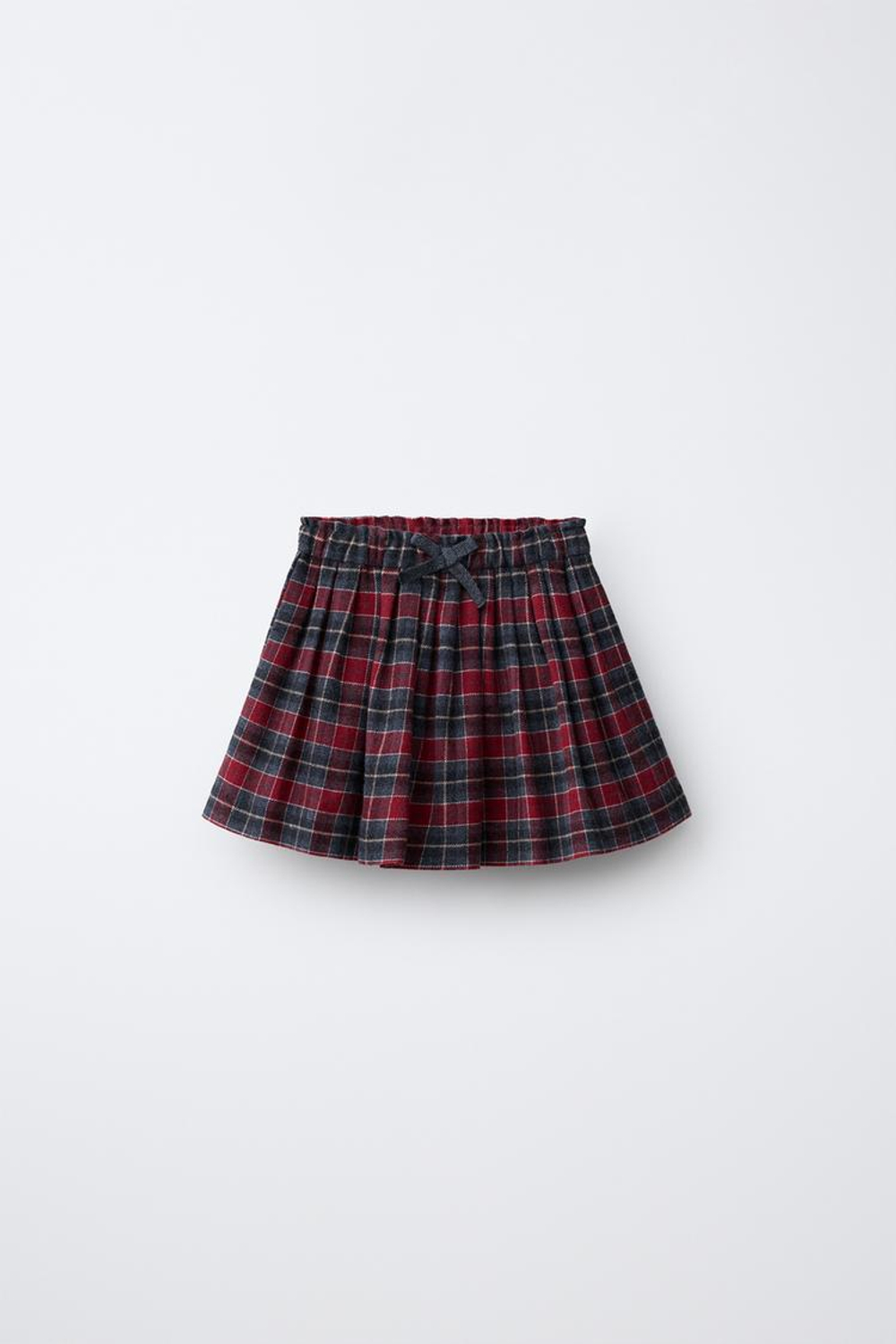 ZARA ЮБКА В КЛЕТКУ, КРАСНЫЙ