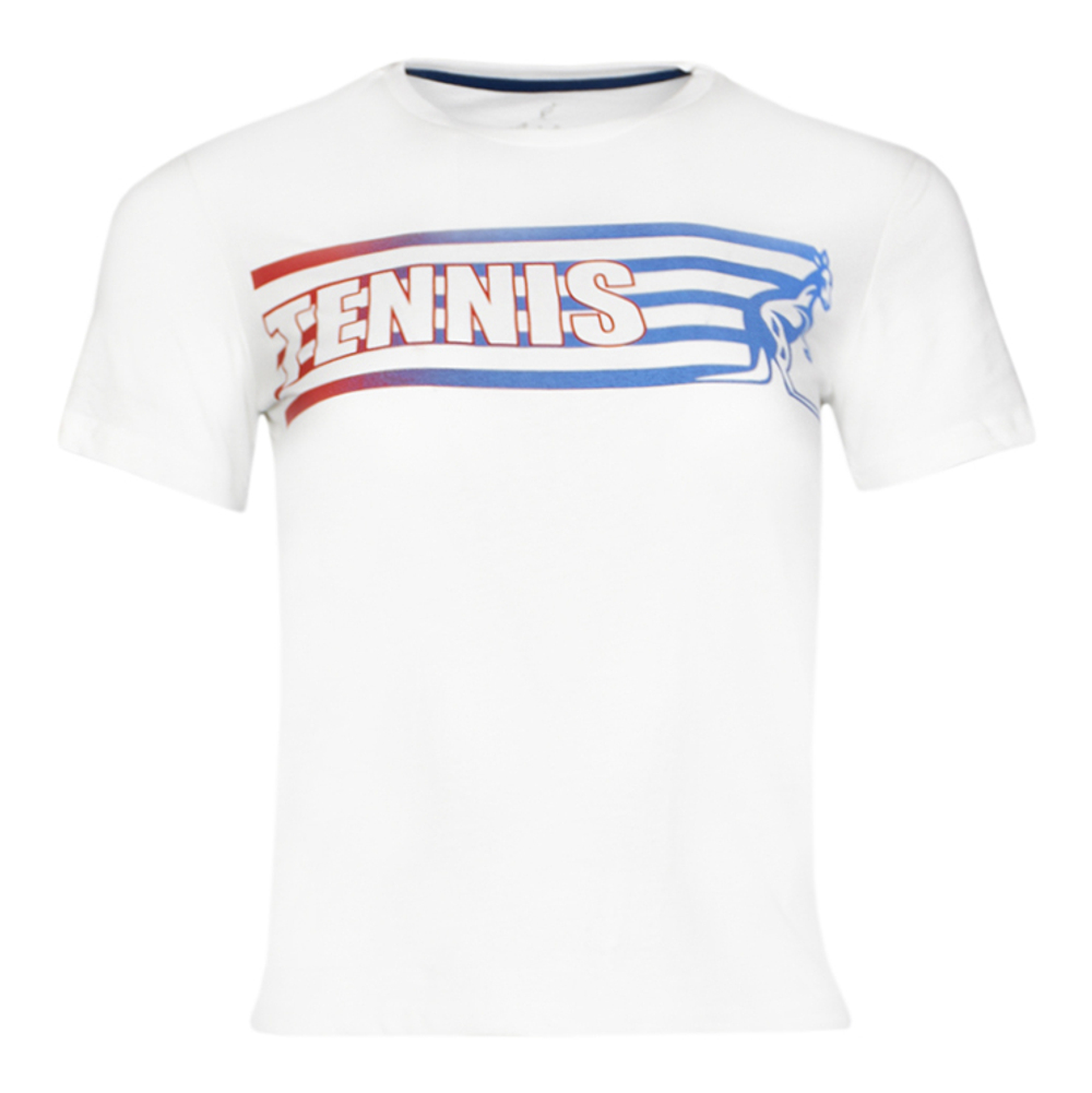 Футболка для мальчика теннисная Australian Jersey T-Shirt with Print S.L. - bianco