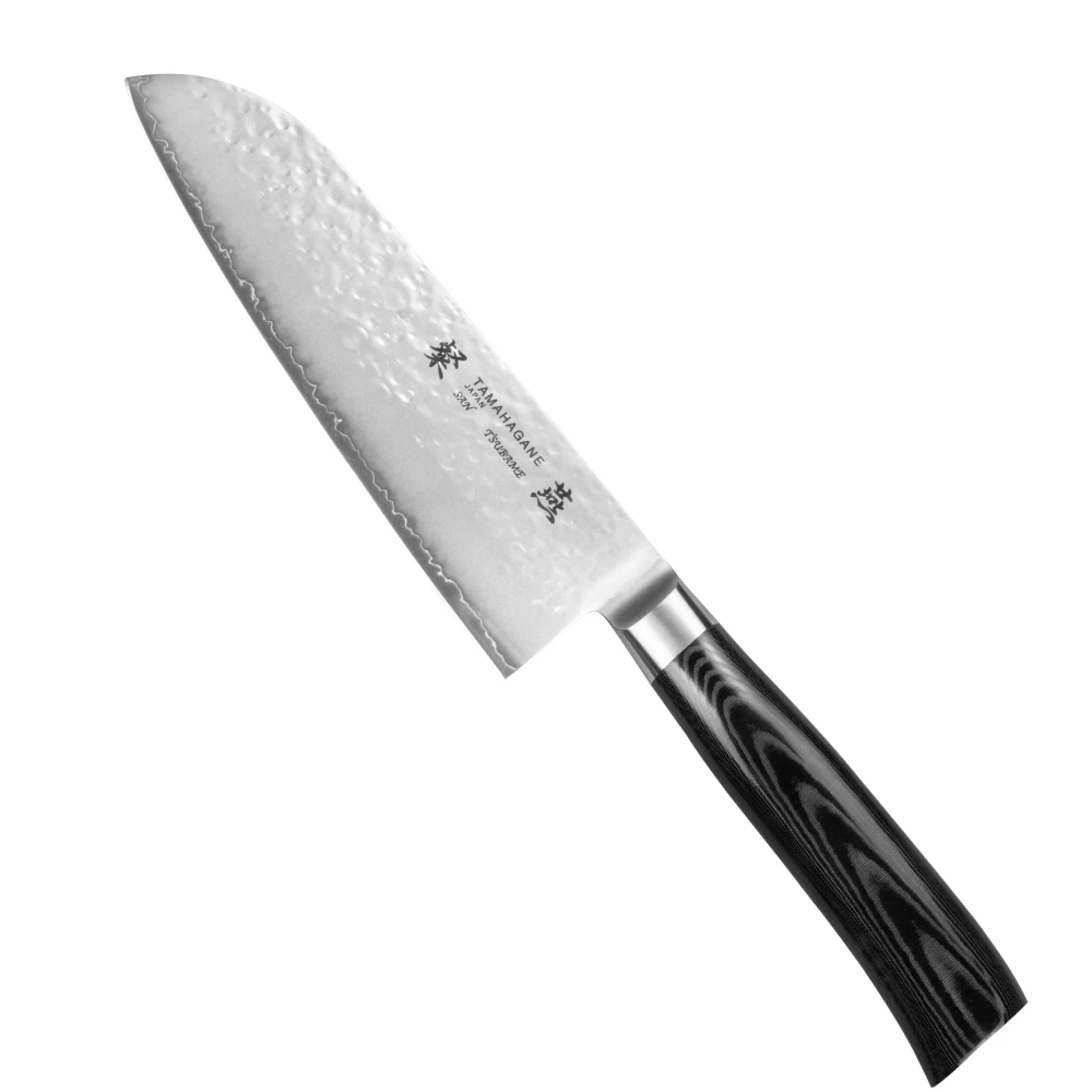 Tamahagane Нож Сантоку Tsubame Black 17,5см SNMH-1114