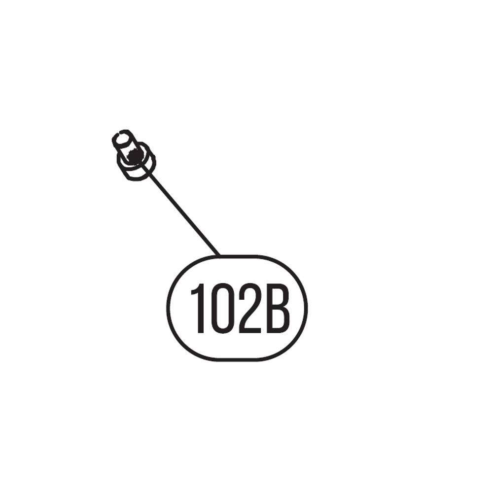 Запчасть №102B для HGSR. Болт с внутренним шестигранником
