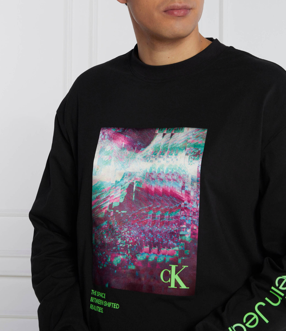 Худи HYPER REAL LANDSCAPE LS CALVIN KLEIN JEANS - черный(J30J324154)