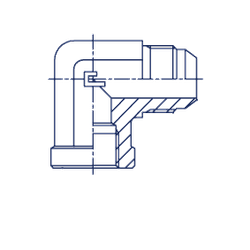 Штуцер P90 JIC 7/8" NPT 1/2"