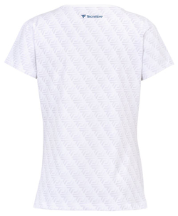 Женская теннисная футболка Tecnifibre Women Graphic Stretch - белый