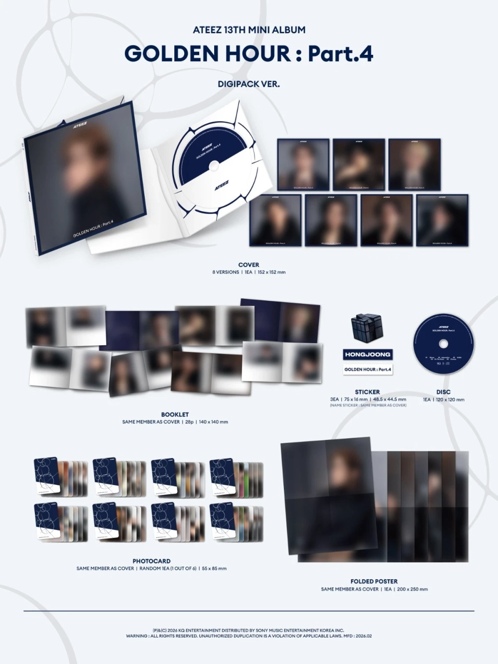 Альбом ATEEZ - Golden Hour : Part.4 [Digipack ver.]