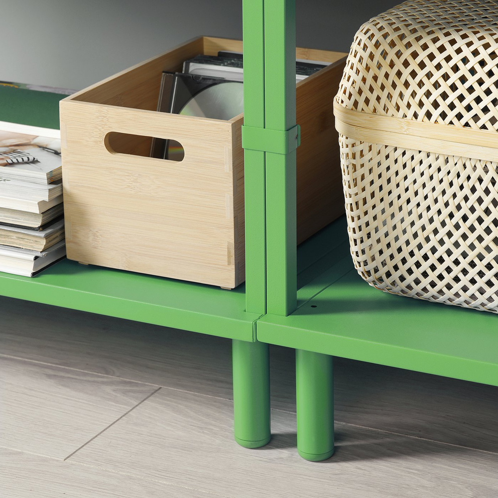 IKEA LÄTTHET  (ИКЕА ЛЭТТХЕТ)  -  Ножка - зелёная/металл 11 см