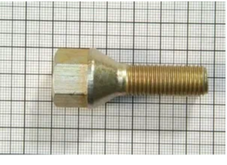 Болт12х 30.5х1.50 колеса Иномарки с буртиком (белый) (ОАО «БелЗАН») 54