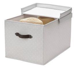 Коробка с крышкой IKEA BLADDRARE (БЛЭДДРАРЕ), Серый с рисунком, 35x50x30 см