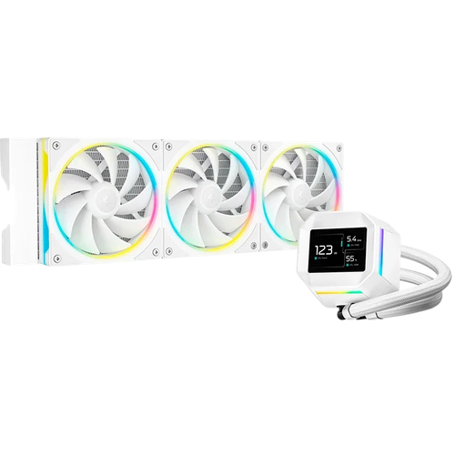 Жидкостное охлаждение Deepcool LM360 WH ARGB White