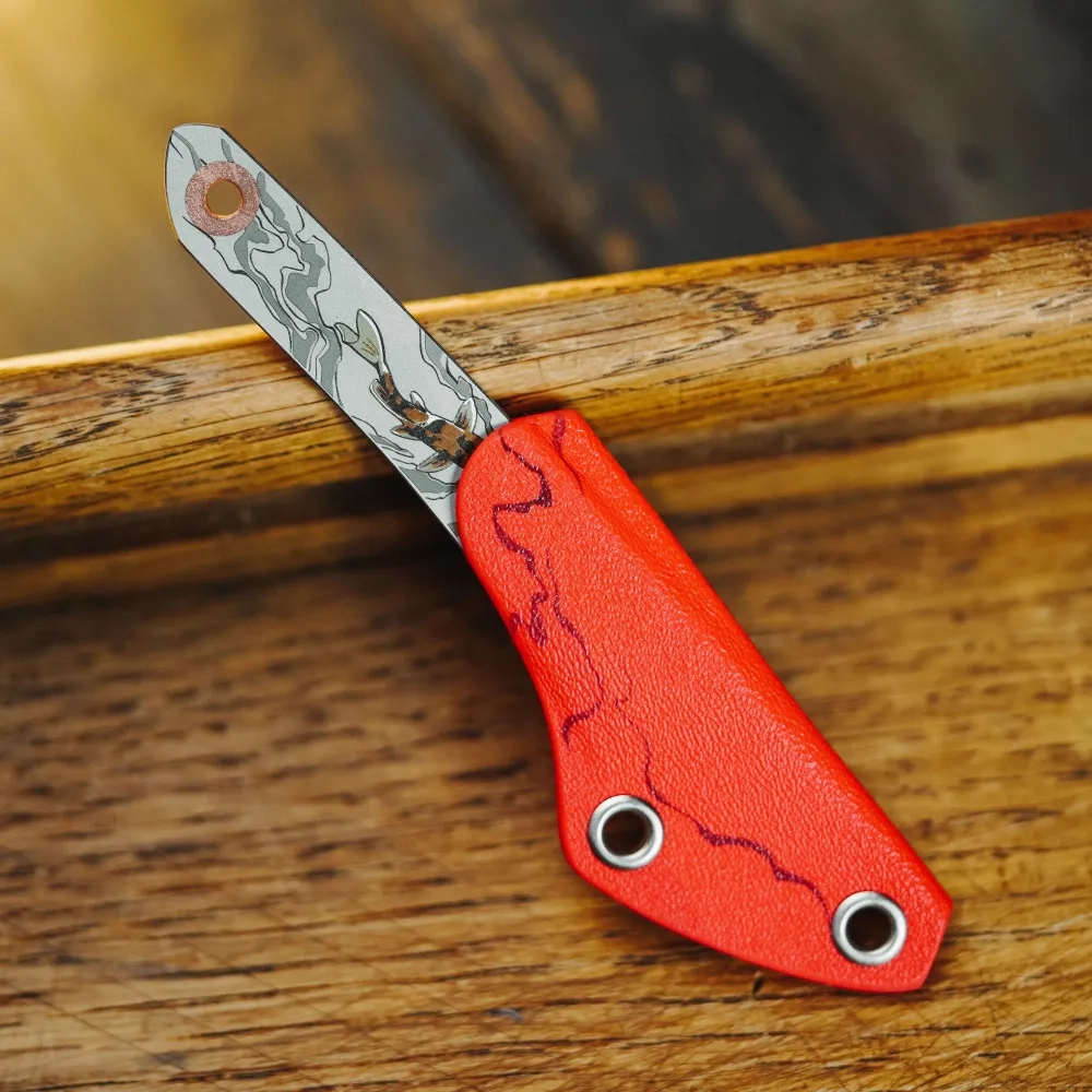 Нож NC Custom KOI Red